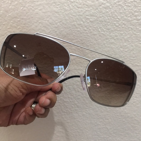 New Prada Catwalk 62mm Rectangular Sunglasses - Picture 2 of 9